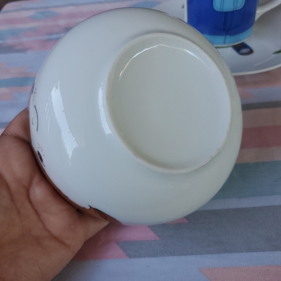 fred roberts company vintage 3 piece stackable little boy farm dish set vintage - Picture 4 of 8